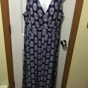 Garnet hill maxi dress size 16